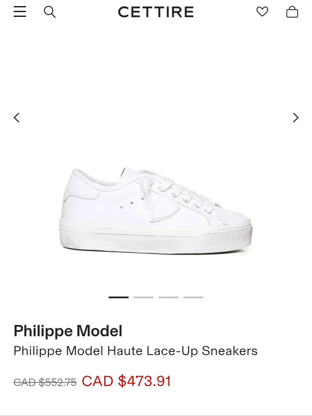 Philippe Model Paris Haute Leather Lace-Up Sneakers